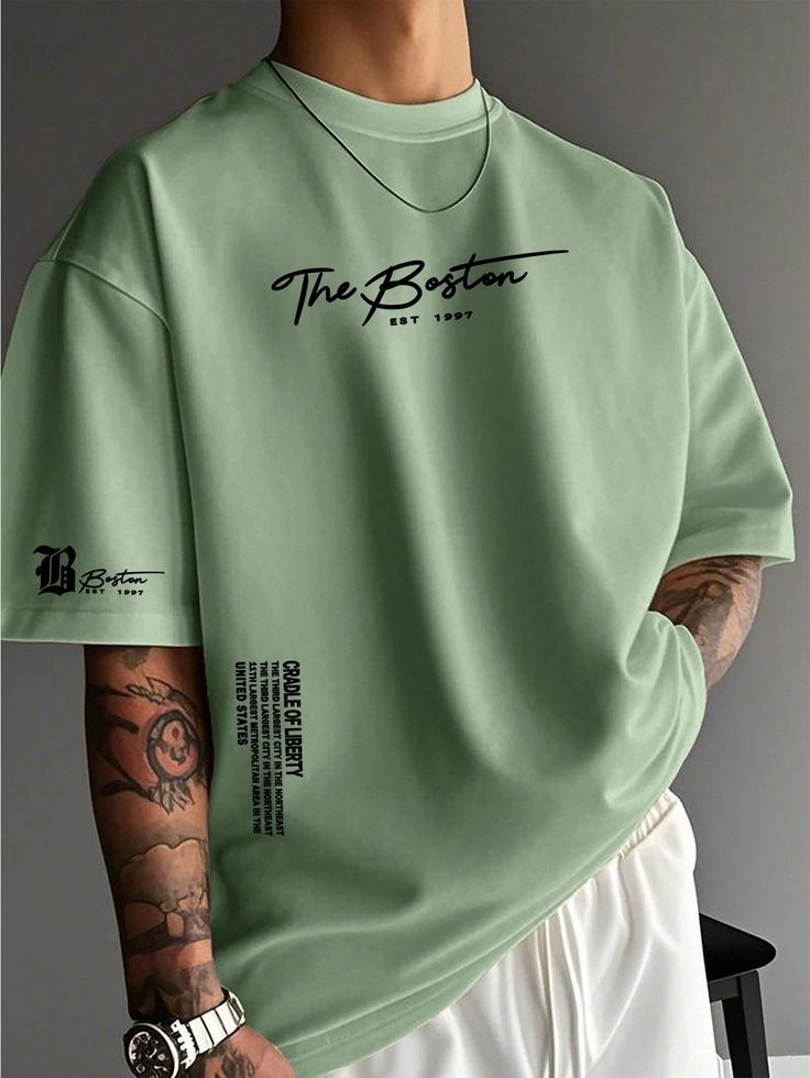 Boston Edge – Men’s Graphic Oversized Tee